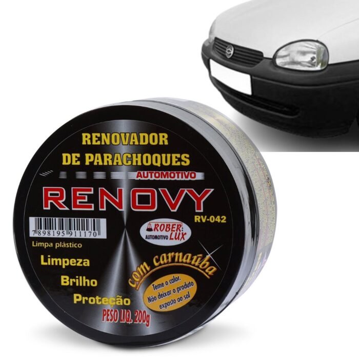 cera carnauba renovador parachoque automotivo