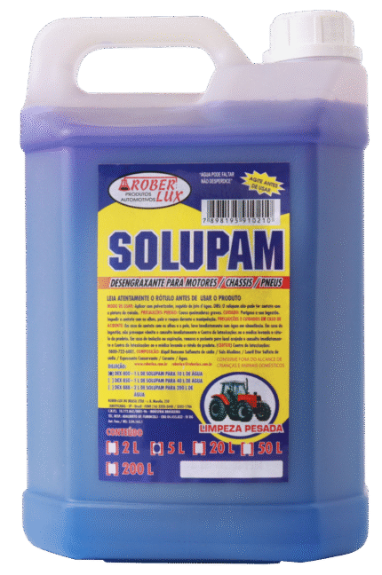 Solupam Alcalino 5 Litros Roberlux – Limpeza Pesada Profissional para Motores e Chassis