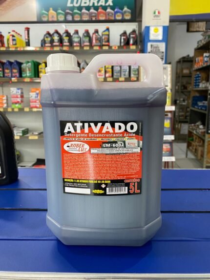 Detergente Desencrustante Ácido Ativado 5 Litros – Limpeza Pesada para Alumínio, Baú, Motores e Rodas