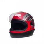 capacete taurus vermelho fechado formula 1