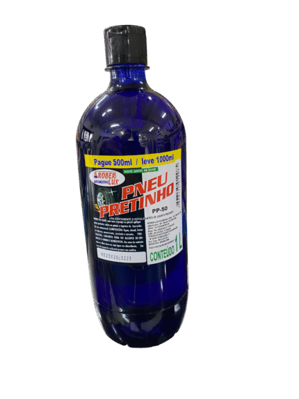 Pneu Pretinho Automotivo Rober-Lux 1L – Promoção Pague 500ml Leve 1L Brilho Intenso Pneus e Tapetes