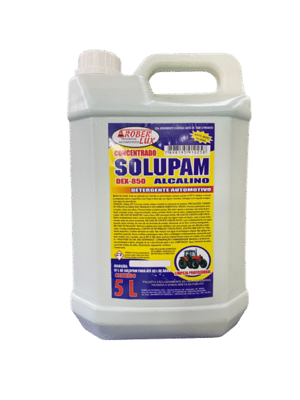 Solupam Alcalino 5 Litros Roberlux – Limpeza Pesada Profissional para Motores e Chassis