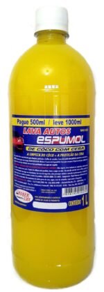 shampoo espumol coco com cera automotivo