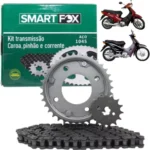 kit relaçao transmissao biz 100 smart fox