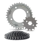 KIT Transmissão Relação BIZ 110i (2016 à 2021) - Coroa, Pinhão e Corrente - Smart Fox