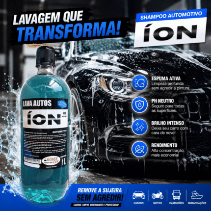 shampoo lava auto ion brilhante