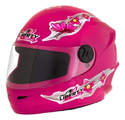capacete infantil liberty four 4 kids rosa