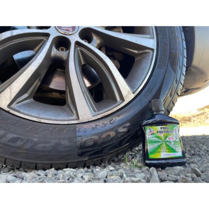 Pneu Pretinho Limpa Pneu Automotivo Rober-Lux 250ml Renovador brilho Borracha e Tapetes Proteçao