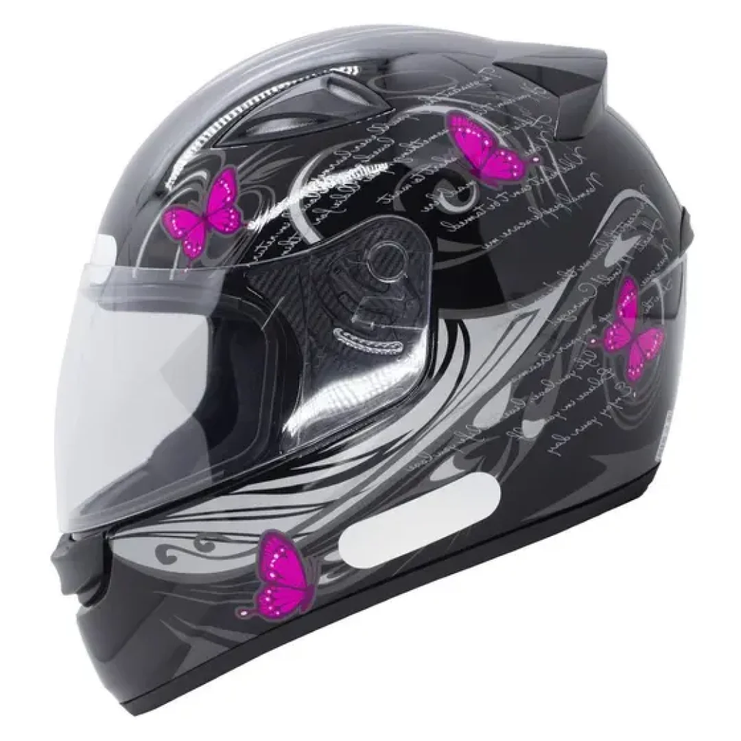 capacete moto ebf spark feminino preto