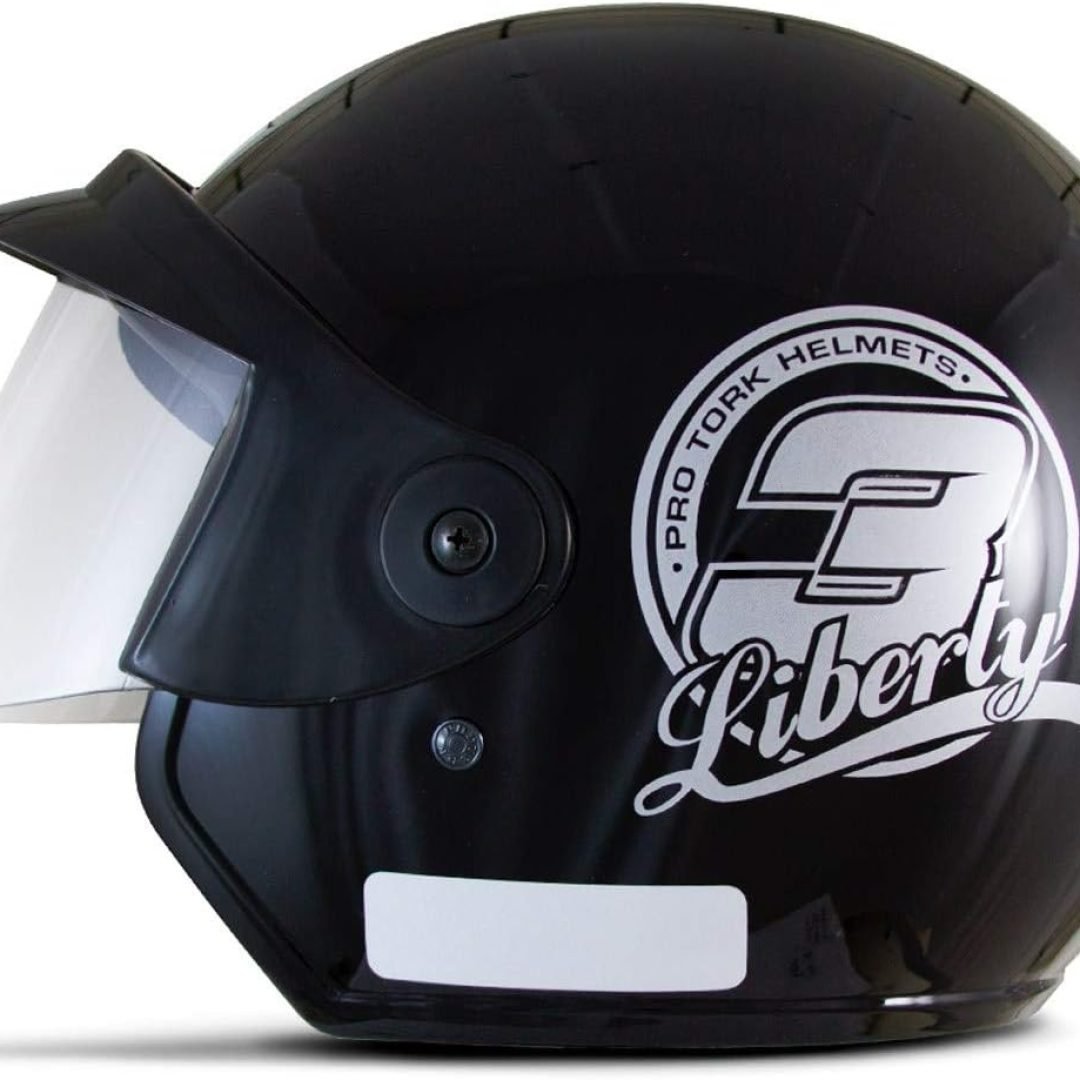 Capacete Aberto Pro Tork Liberty 3 Preto Brilho