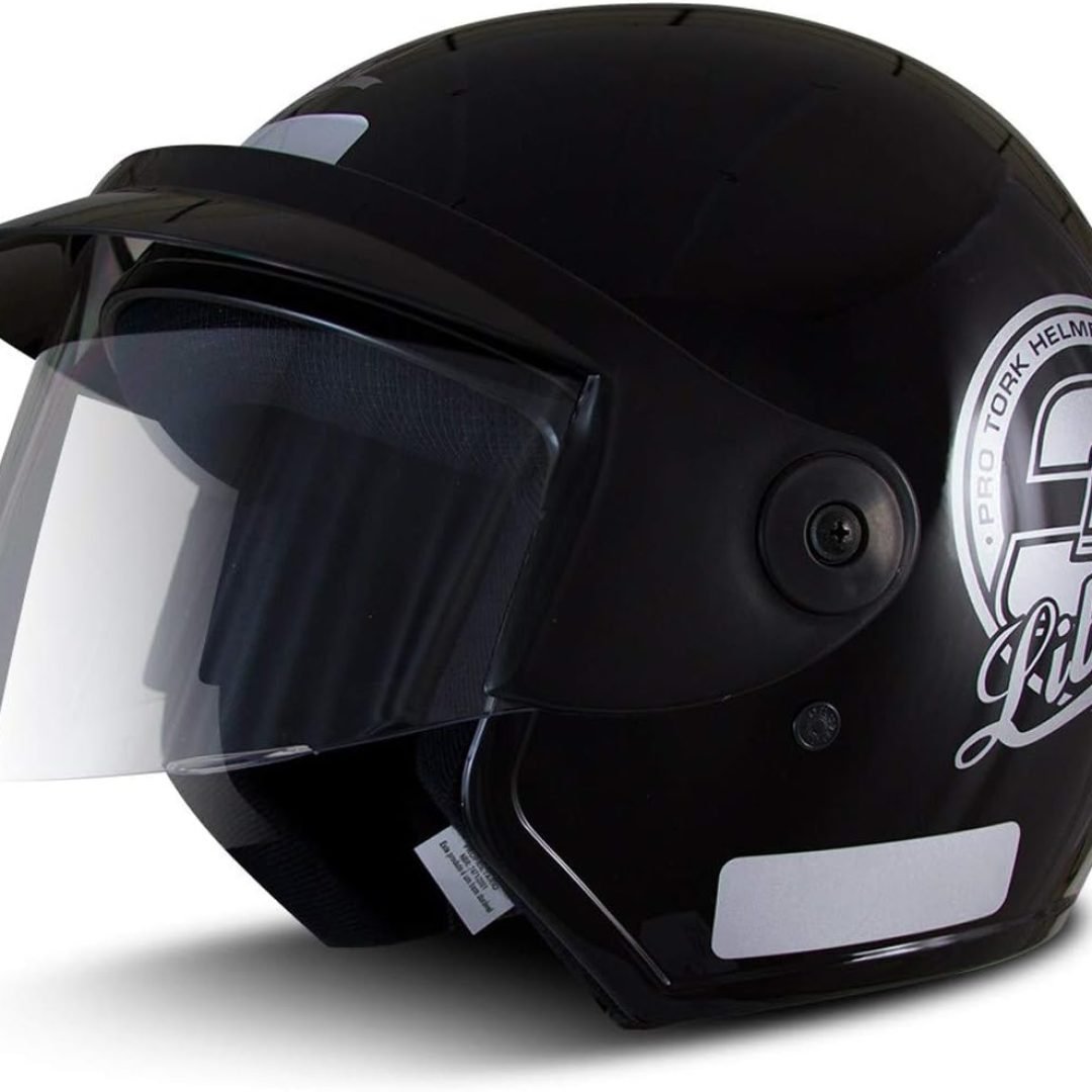Capacete Aberto Pro Tork Liberty 3 Preto Brilho